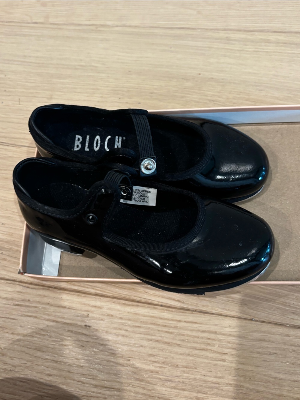Bloch Kids Annie Tyette Tap toddler girl 8.5 Patent Mary Jane Strap Shoes